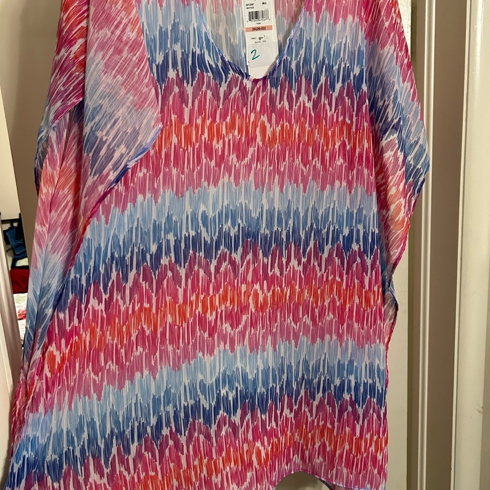 Vibrant Multicolor Women's Swimsuit Coverup
